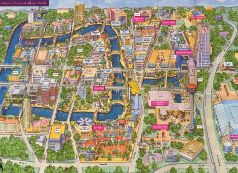 The-San-Antonio-Riverwalk-Map